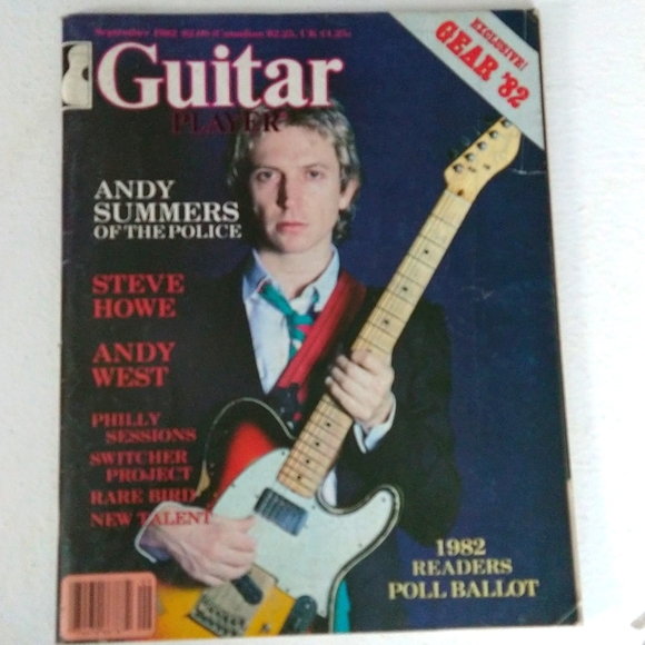 1982 Andy Summer Cover Magazine - Picture 1 of 9